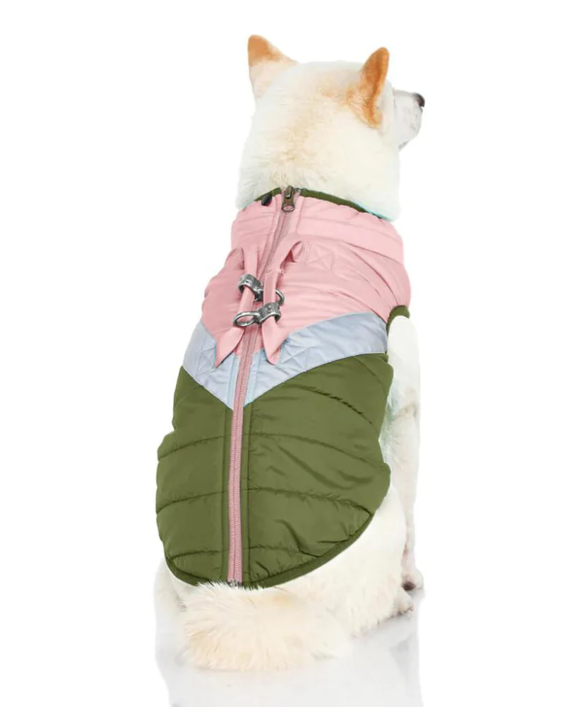 Mountaineer Waterproof Dog Harness Jacket in Peach - Image 4