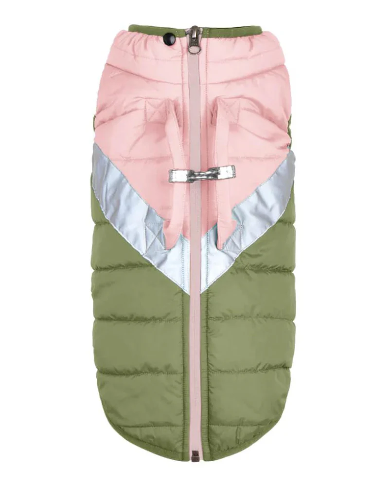 Mountaineer Waterproof Dog Harness Jacket in Peach - Image 9