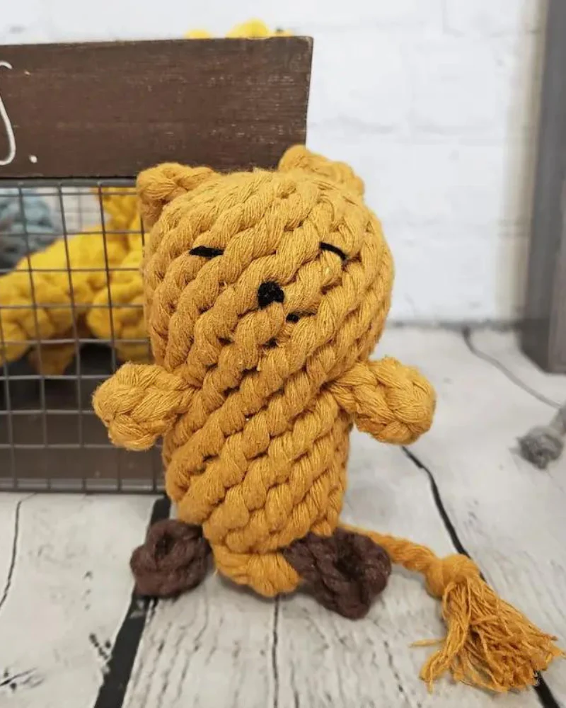Jerry the Mouse Rope Dog Toy - Image 2