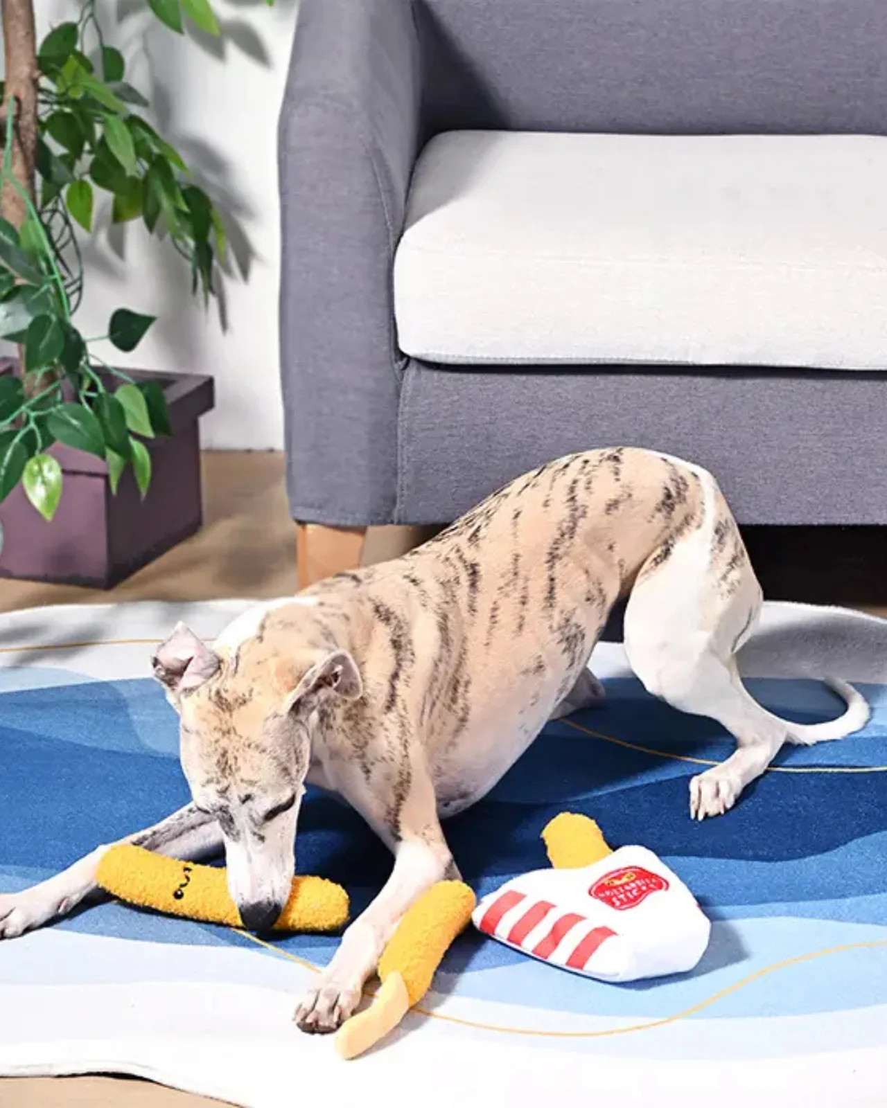 Mozzarella Sticks Crinkle Interactive Dog Toy - Image 5