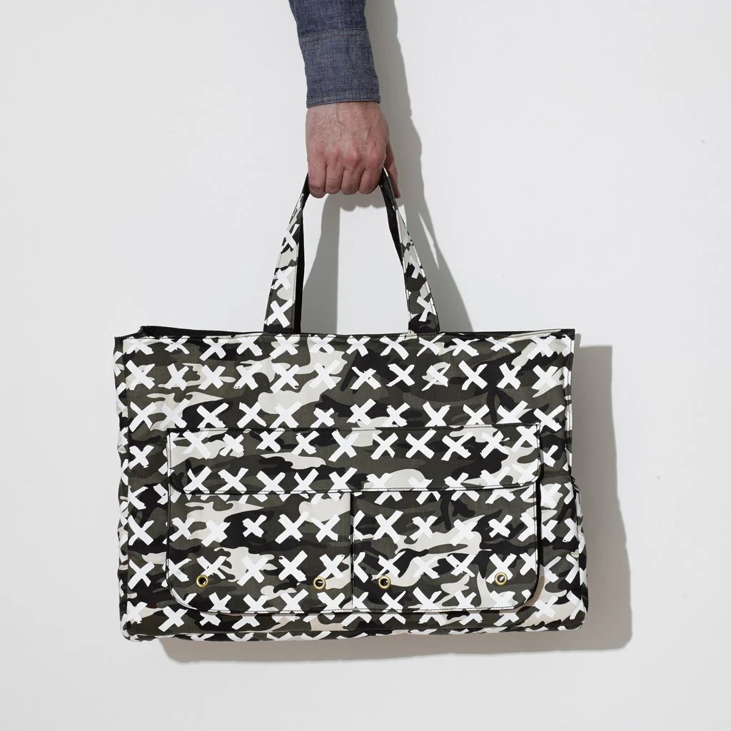 MR. DOG | Medium Travel Tote in Camo-X White - Image 3