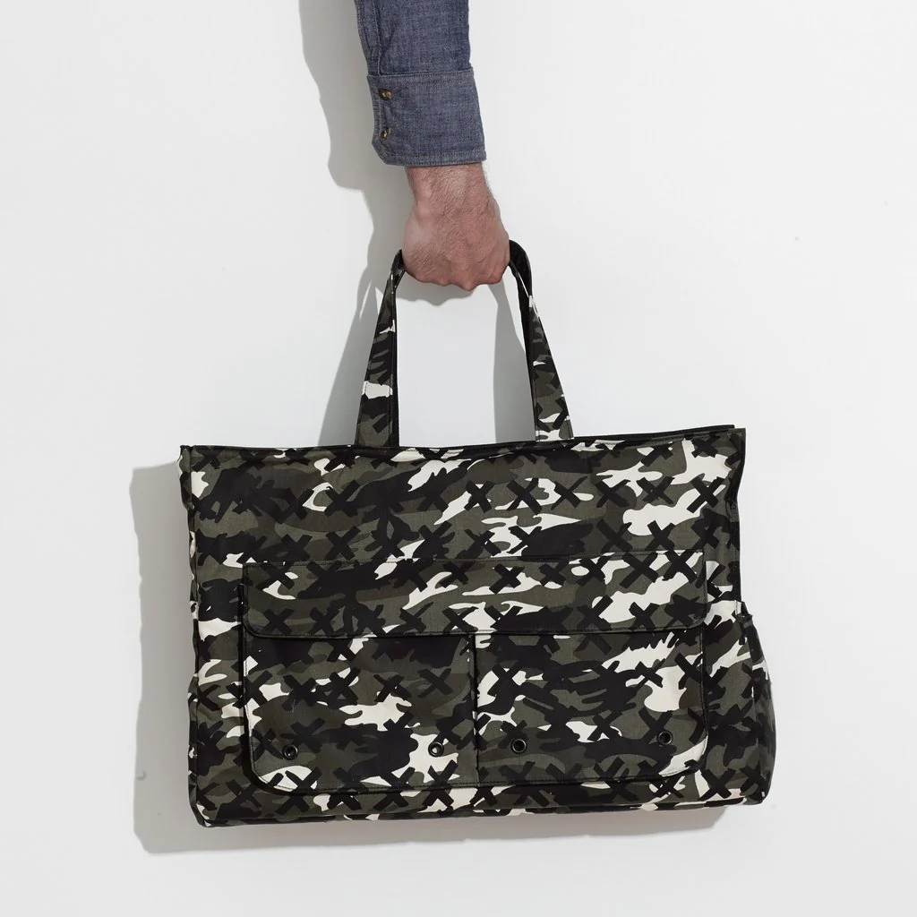 MR. DOG | Small Travel Tote in Camo-X Black - Image 2