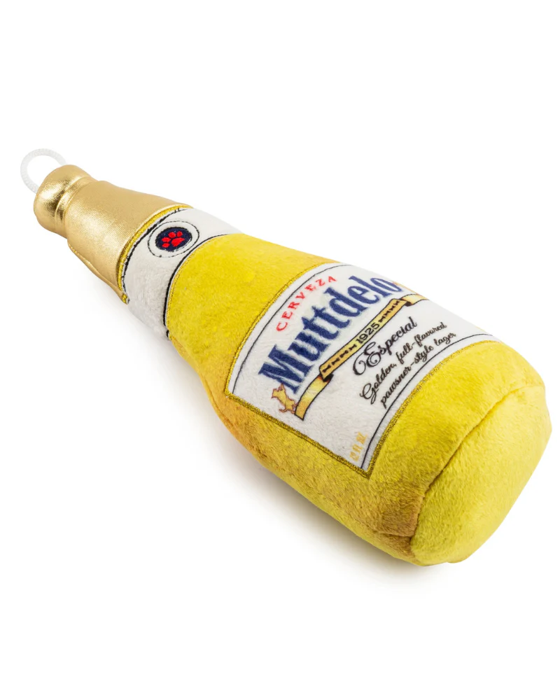 Muttdelo Beer Squeaky Plush Dog Toy - Image 3