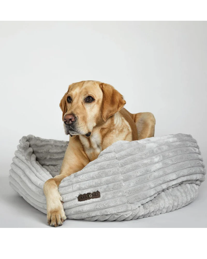Napper Dog Bed in Luna Grey (Custom/Direct-Ship) (Made in the USA)