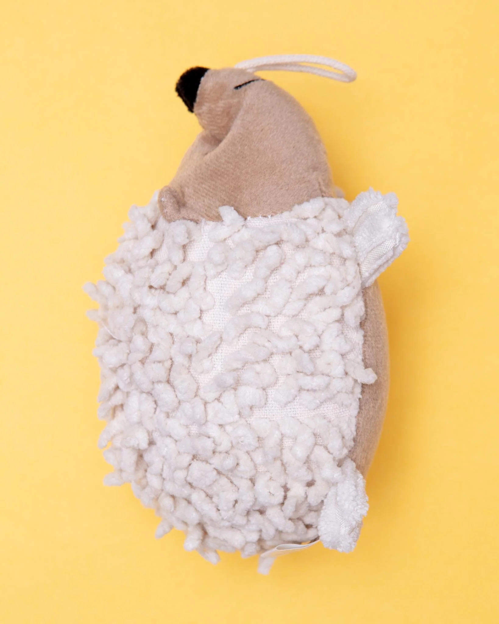 Natural Hedgehog Squeaky Plush Dog Toy - Image 4