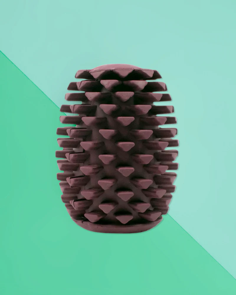 Natural Rubber Pinecone Dog Treat Toy - Image 6