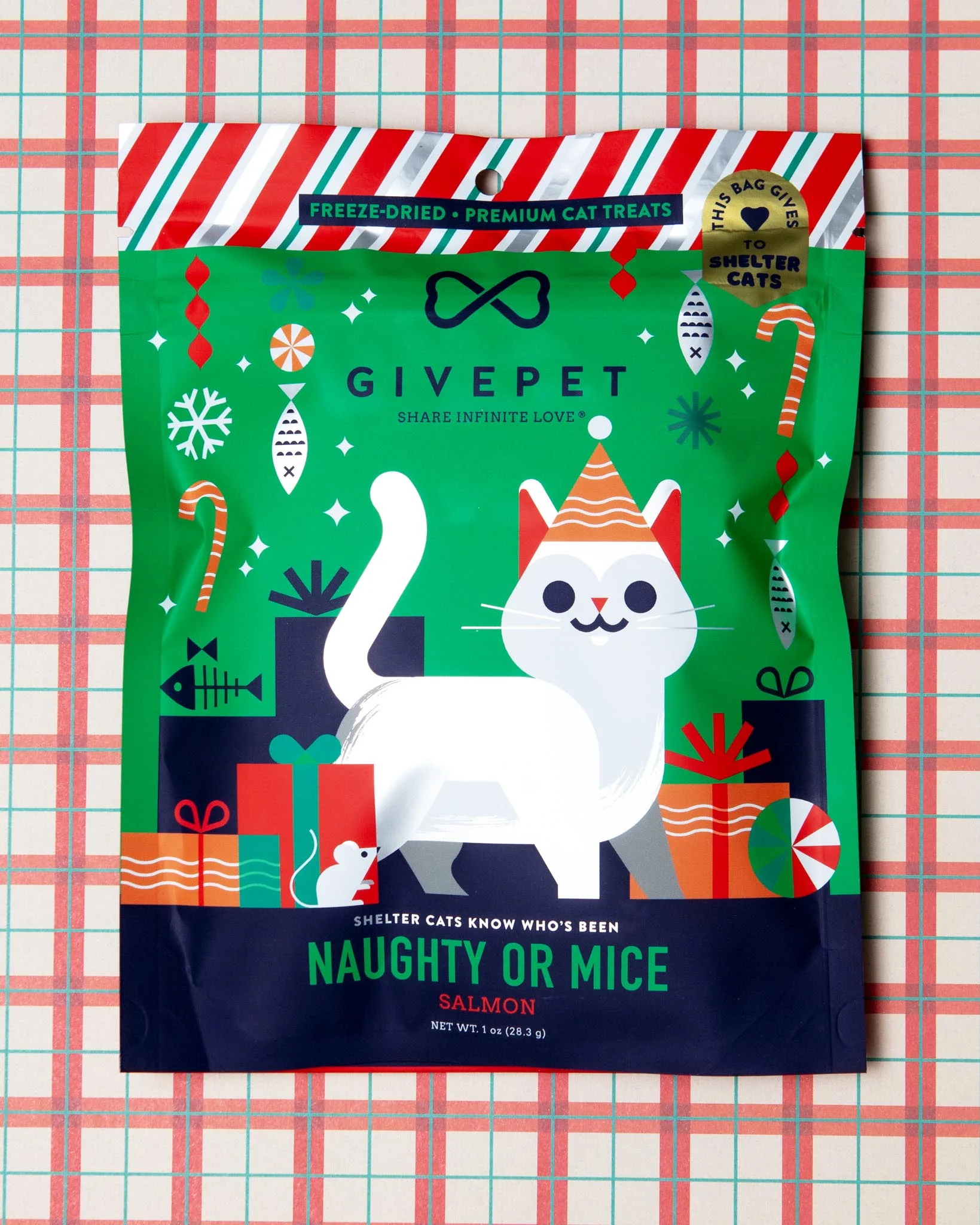 Naughty Or Mice Salmon Freeze-Dried Cat Treats