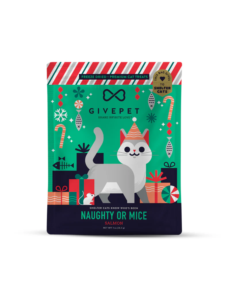 Naughty Or Mice Salmon Freeze-Dried Cat Treats - Image 2