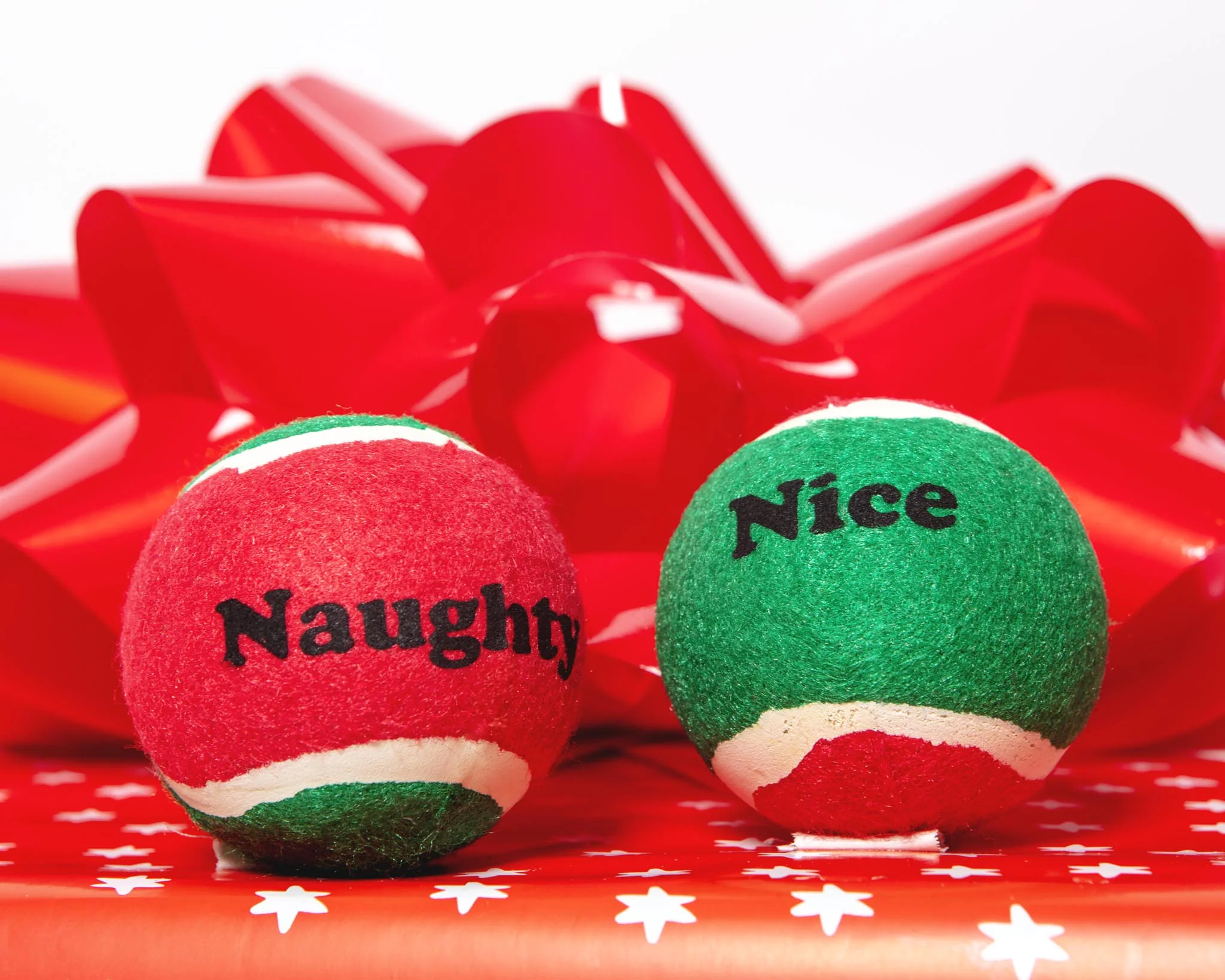 Naughty Or Nice Dog Tennis Balls (2-Pack) (FINAL SALE) - Image 3
