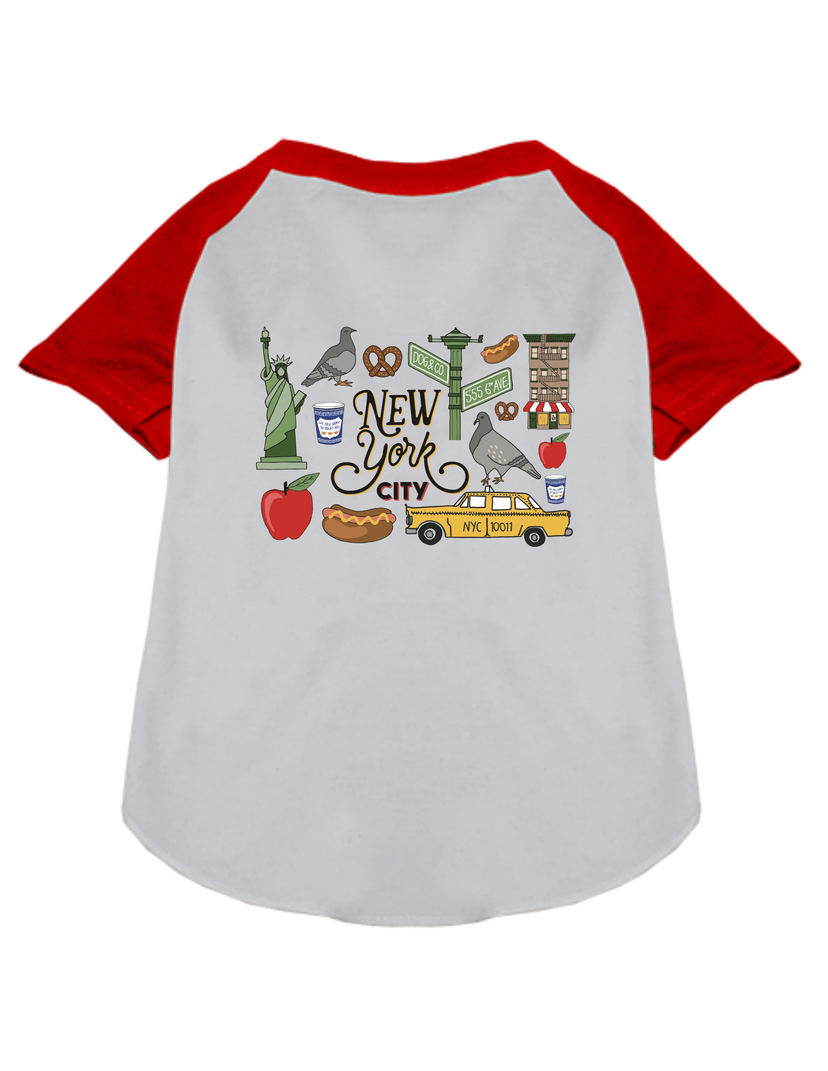 *New York City* Graphic Dog T-Shirt - Image 3