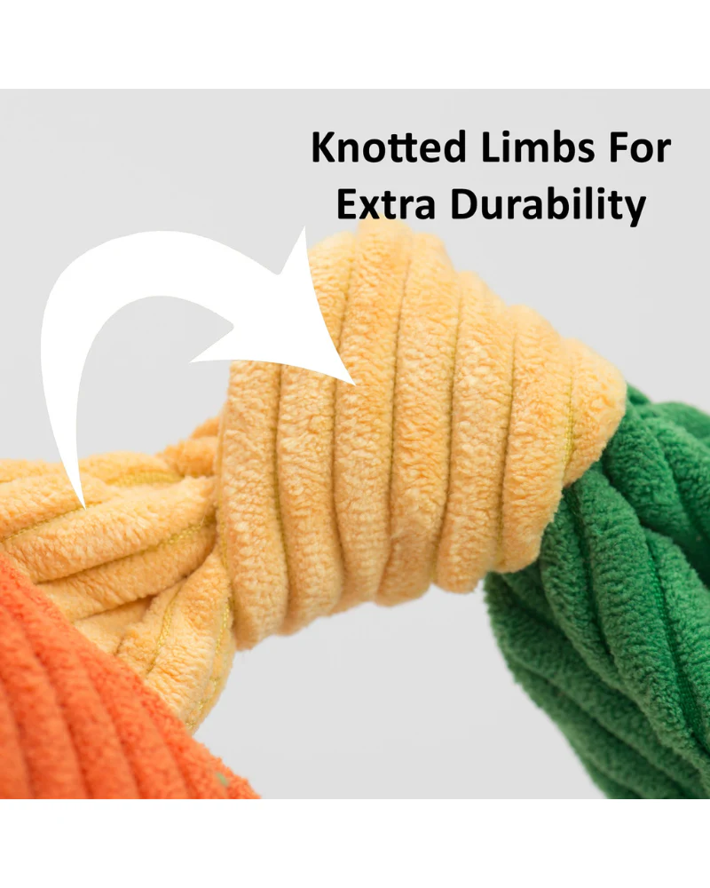 Nibblet the Anteater Knottie Plush Dog Toy - Image 4