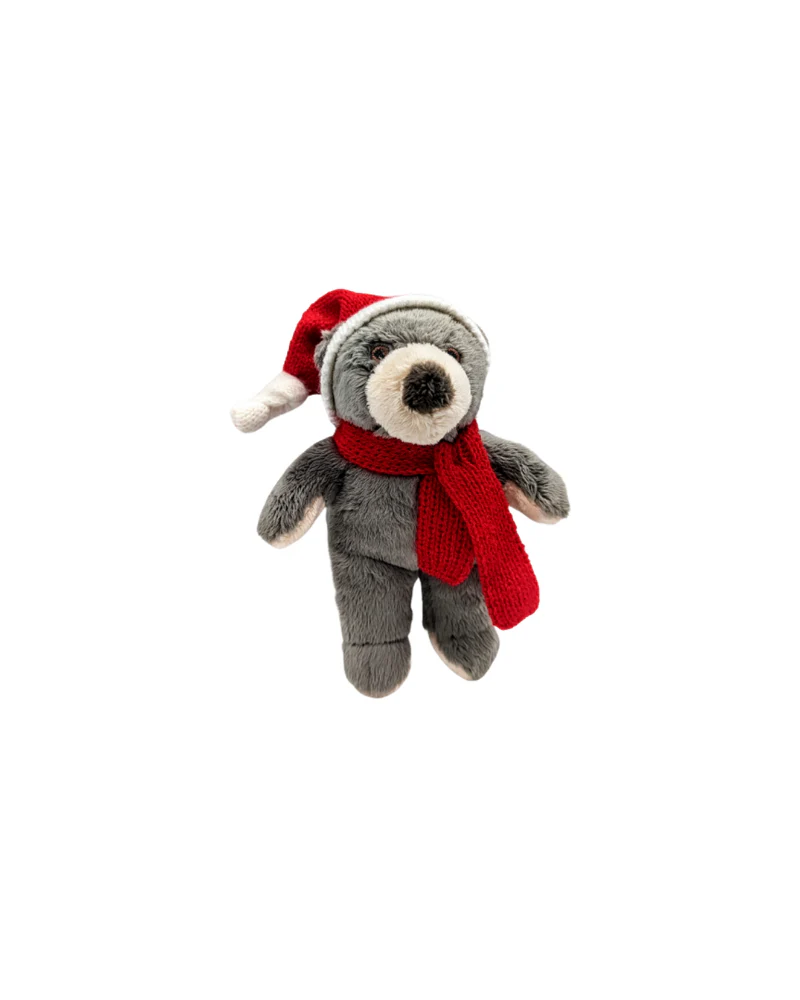 Nicky Bear Cub Holiday Plush Squeaky Dog Toy - Image 4
