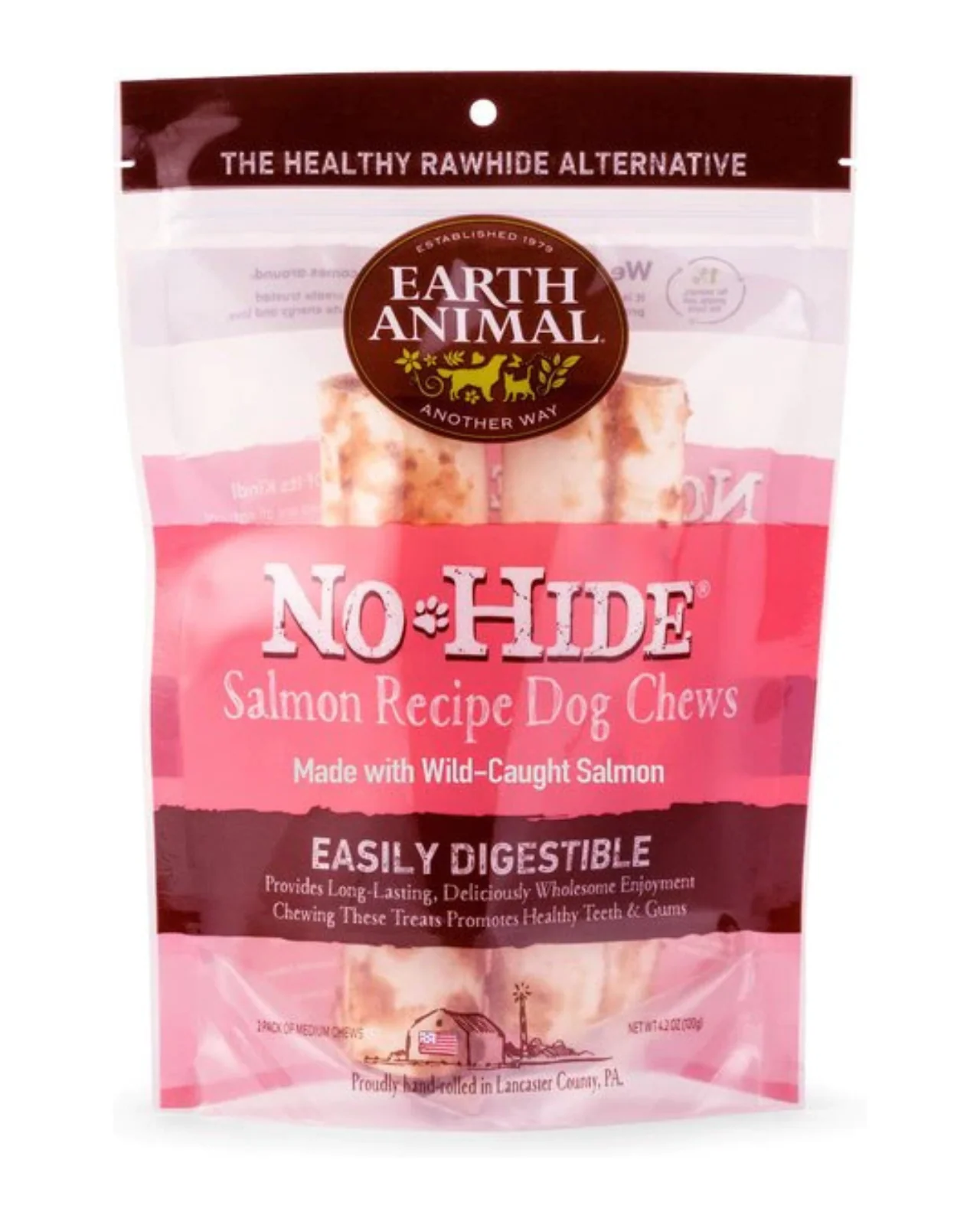 No-Hide Wholesome Dog Chew in Salmon - Image 2