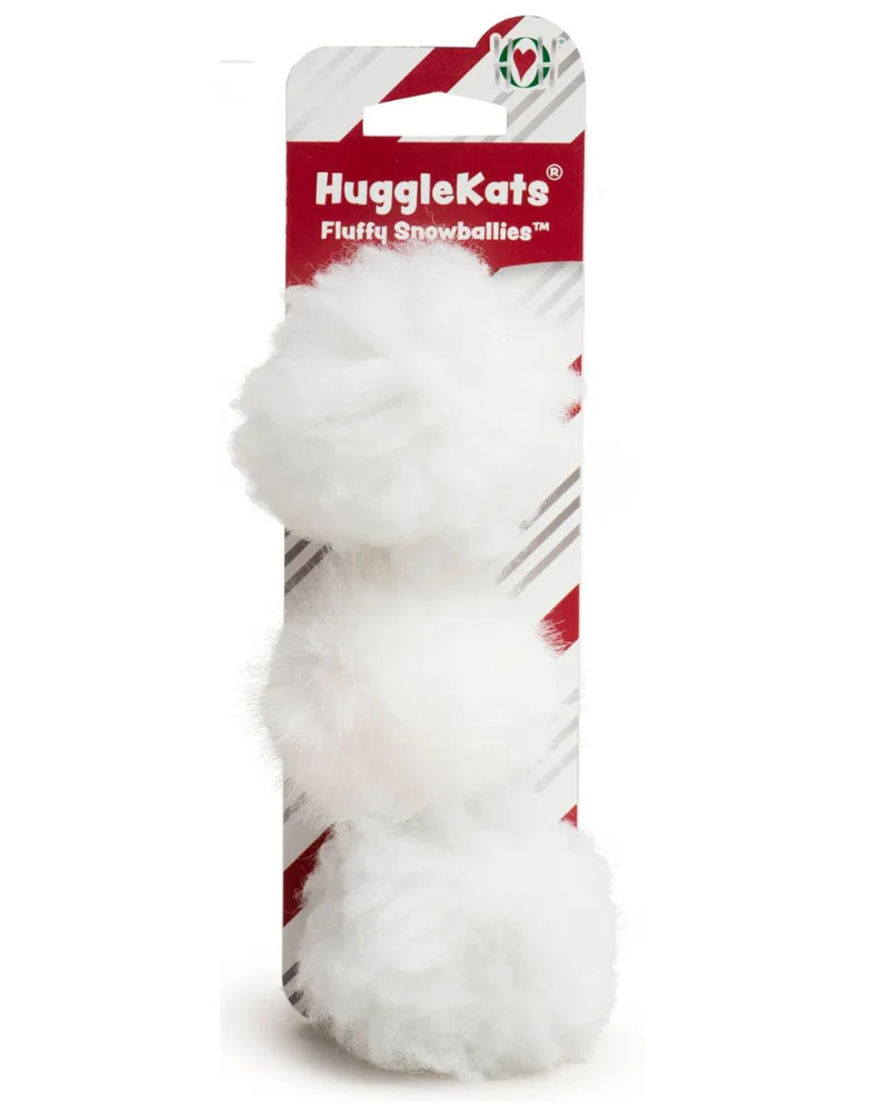 Nordic Frost Fluffy Snowballies Plush Catnip Toy (3-pack)