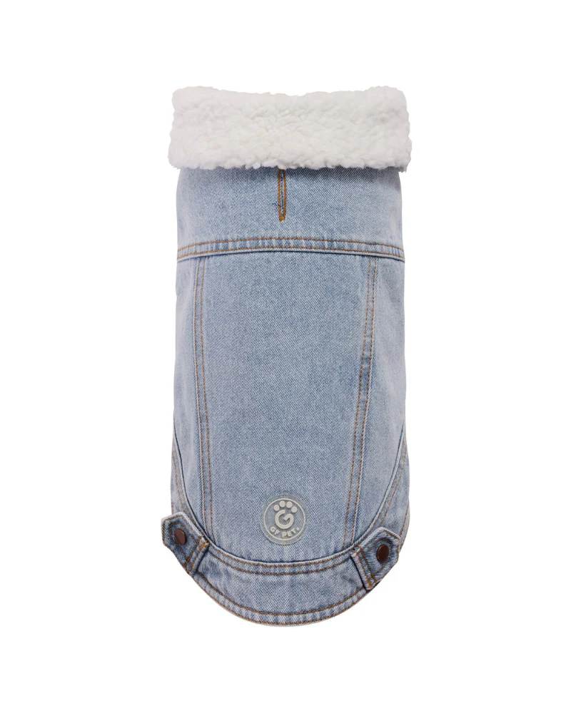 Northside Sherpa-Lined Denim Dog Jacket - Image 2