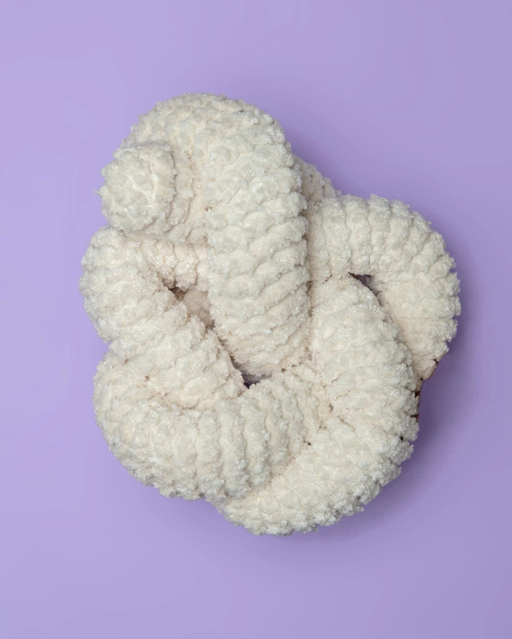 Nou Interactive Crinkle Dog Toy in Cream