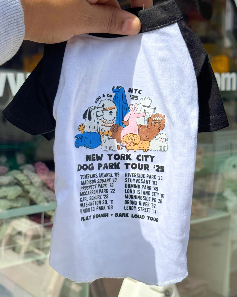 *NYC Dog Park Tour* Graphic Dog T-Shirt (FINAL SALE) - Image 5