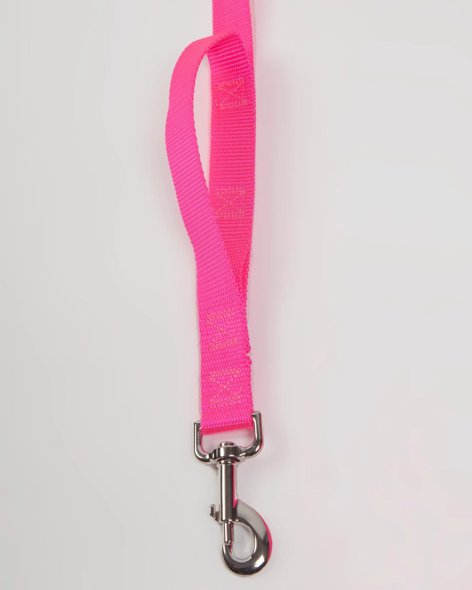 Nylon Dog Leash in Neon Pink (Made in the USA) - Image 2