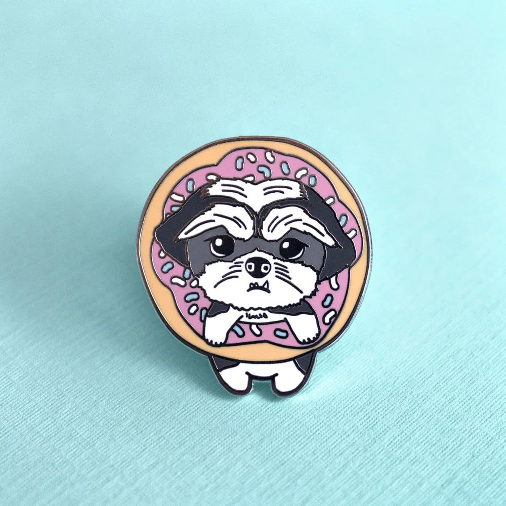 OH HONEY BEAR | Honey, the Shih Tzu Donut Enamel Pin - Image 2