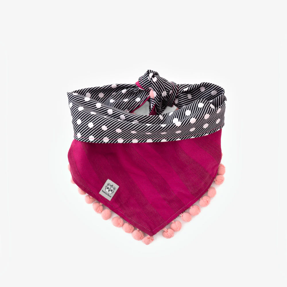 OH HONEY BEAR | Margot Pom Pom Bandana - Image 2