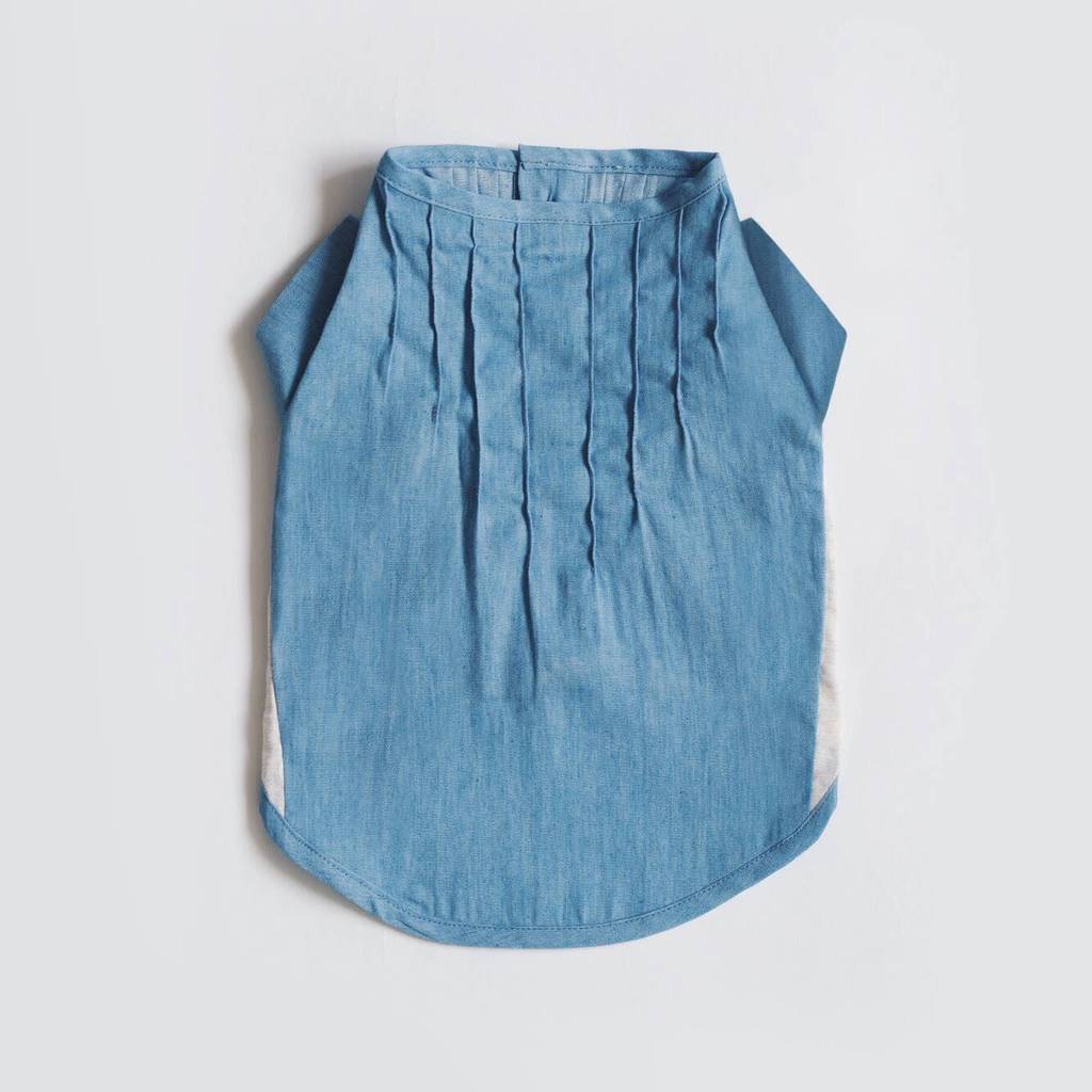 OH POP DOG | Pintuck Denim Shirt - Image 2