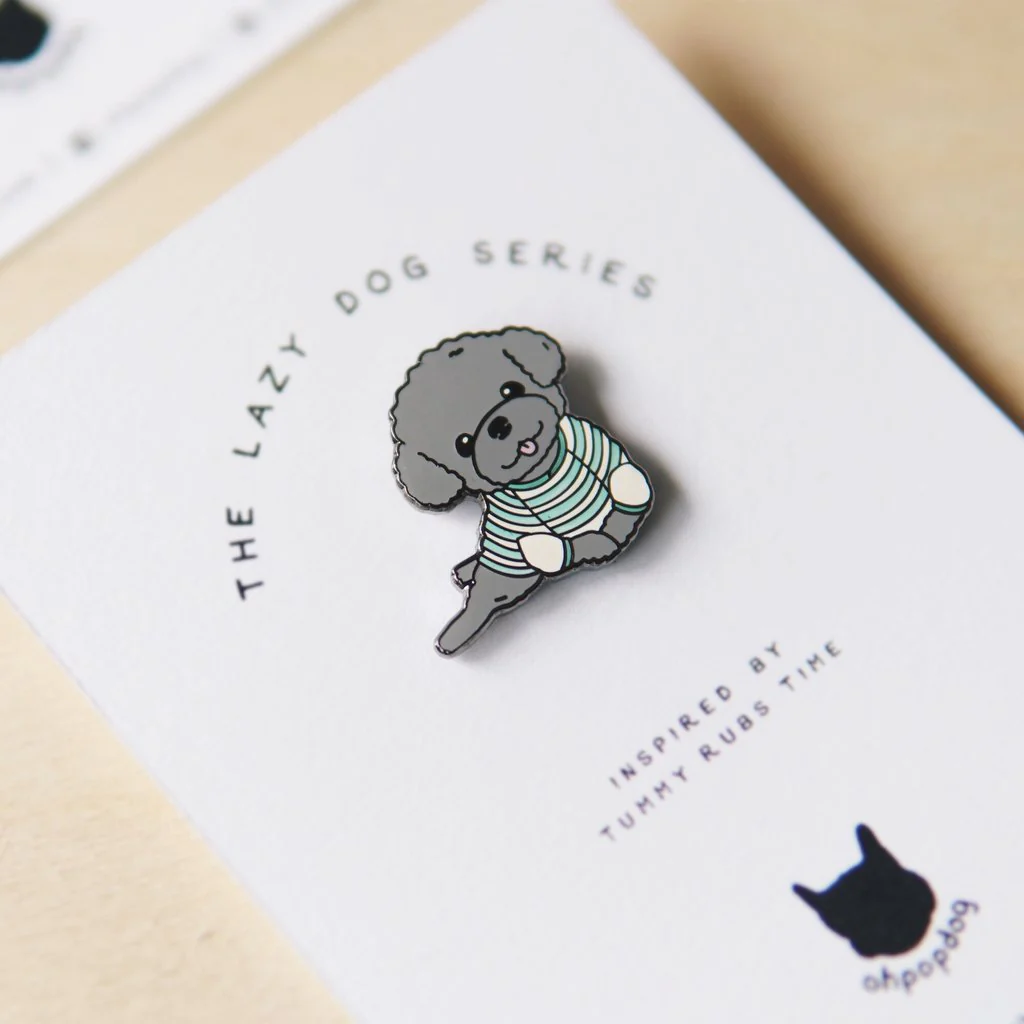OH POP DOG | Poodle Pin - Image 2
