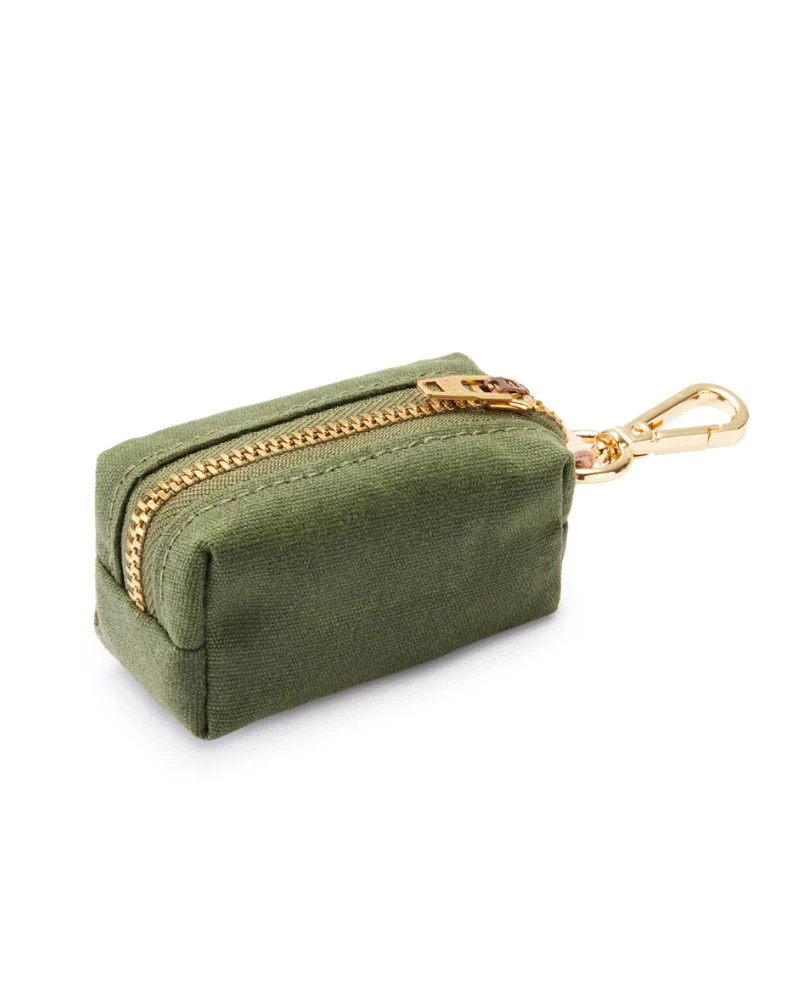 Olive Waxed Canvas Waste Bag Dispenser (Made in the USA) - Image 4