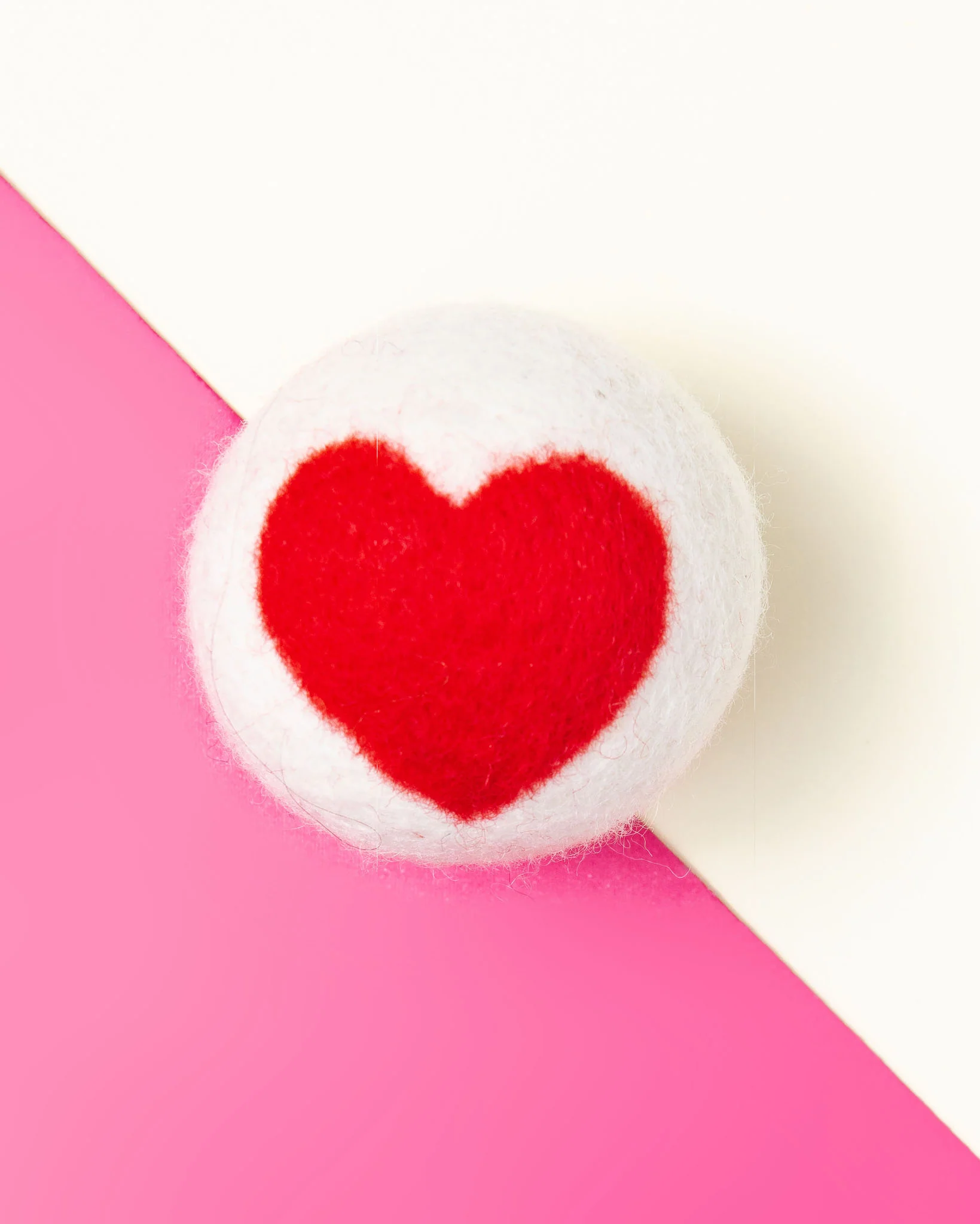 Wool Ball Toy with Heart