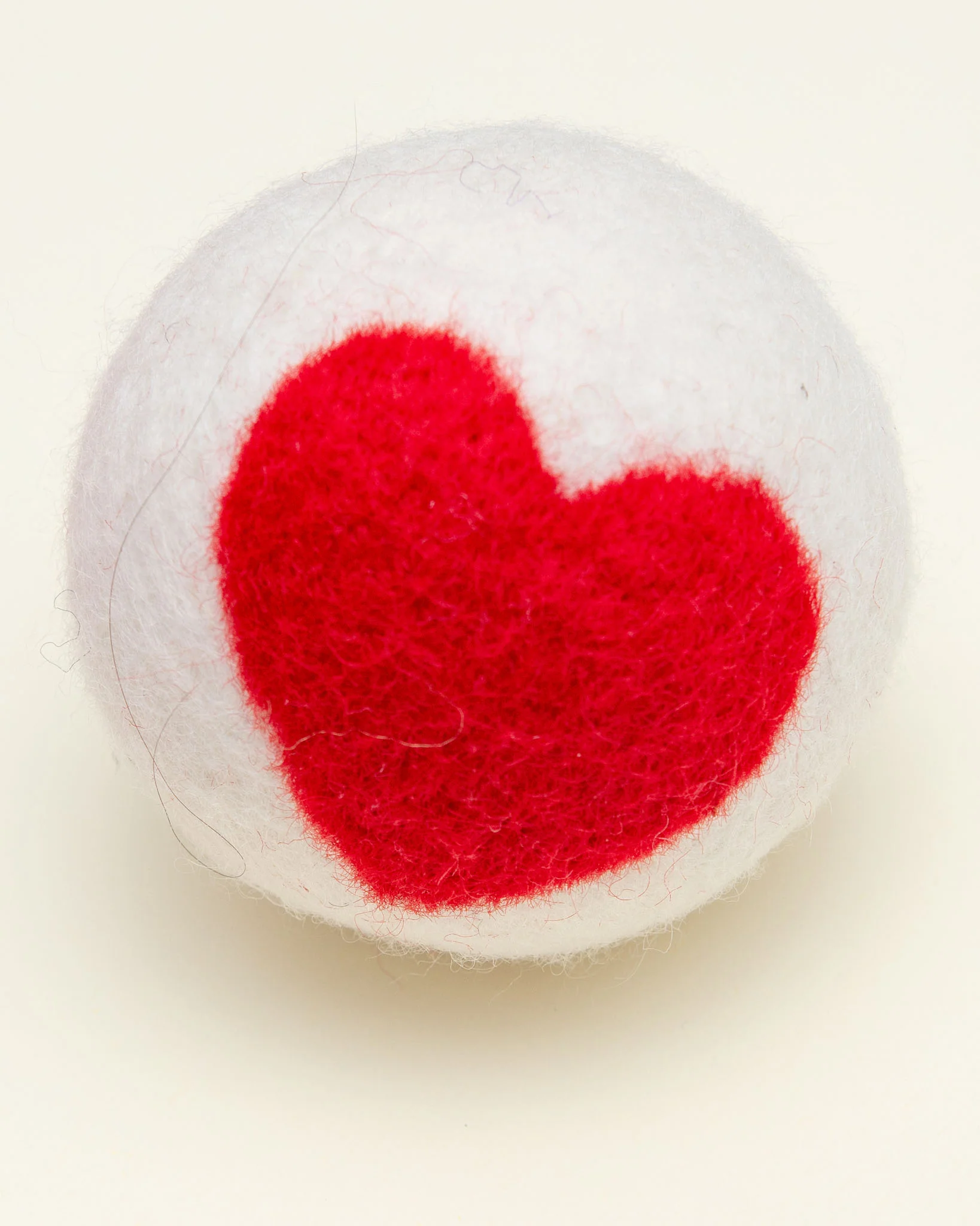 Wool Ball Toy with Heart - Image 2