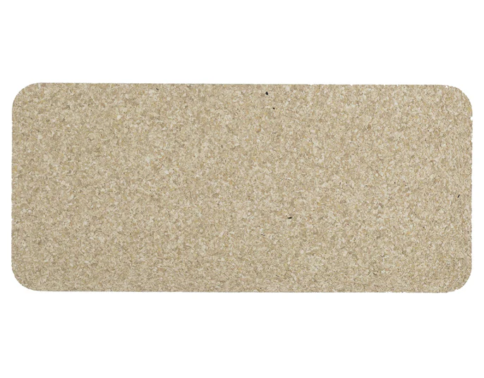 Skinny Rectangle Natural Recycled Rubber Pet Placemat - Image 2