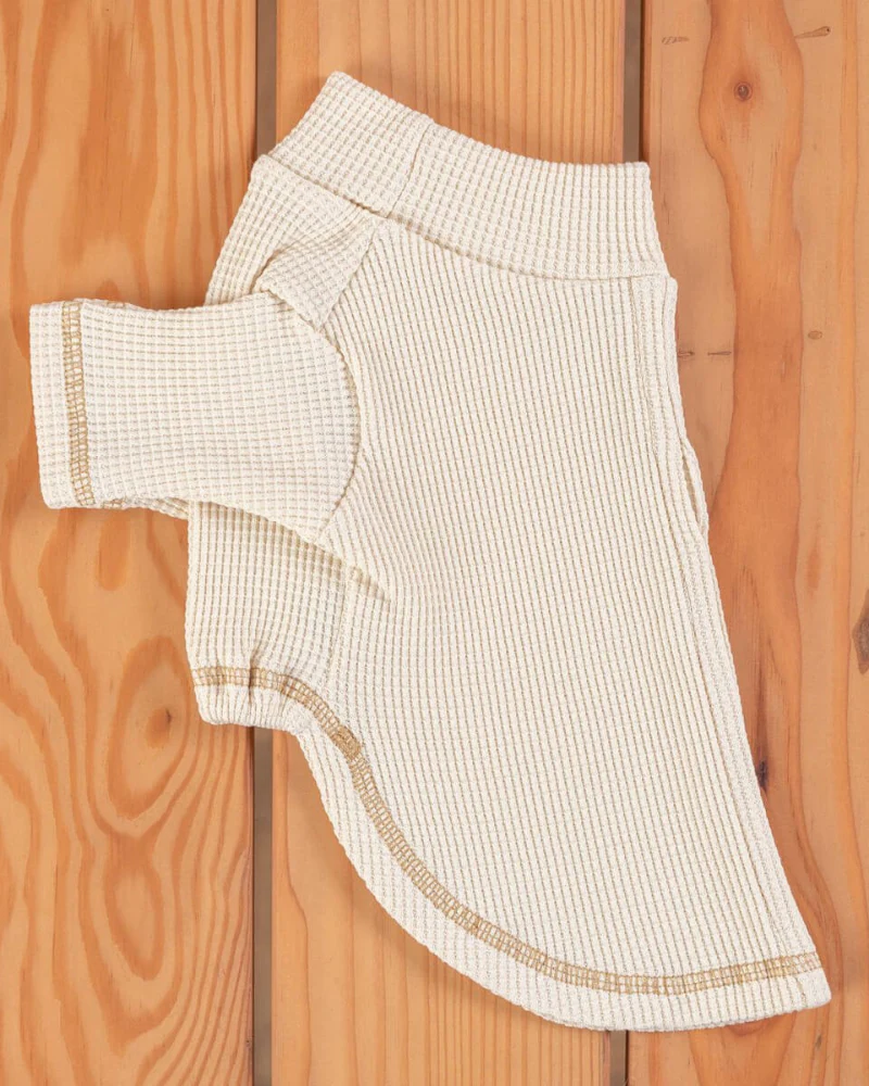 Organic Cotton Waffled T-Shirt for Dogs (FINAL SALE)