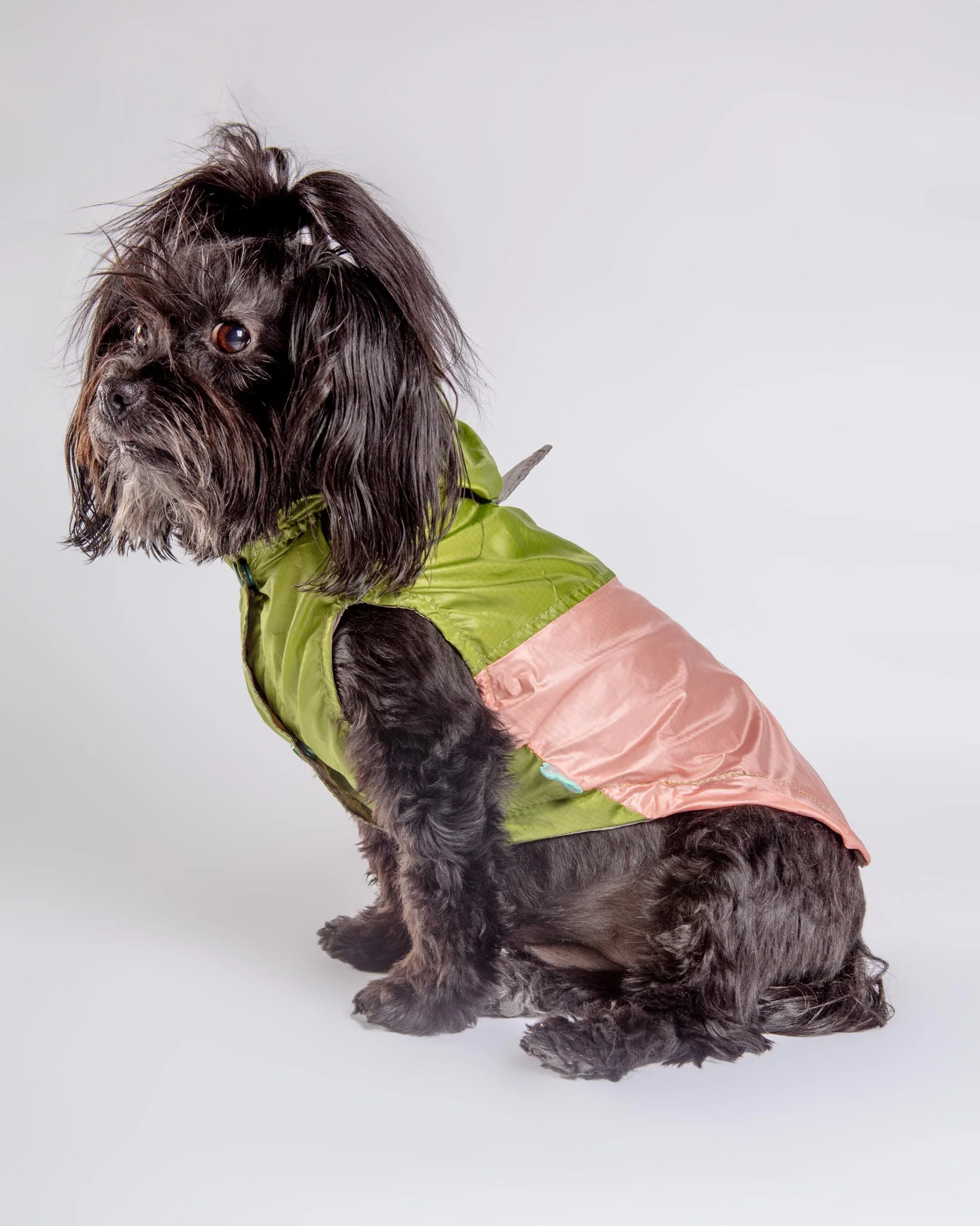 Ormond Raincoat in Olive + Pink or Purple + Mint (FINAL SALE) - Image 4