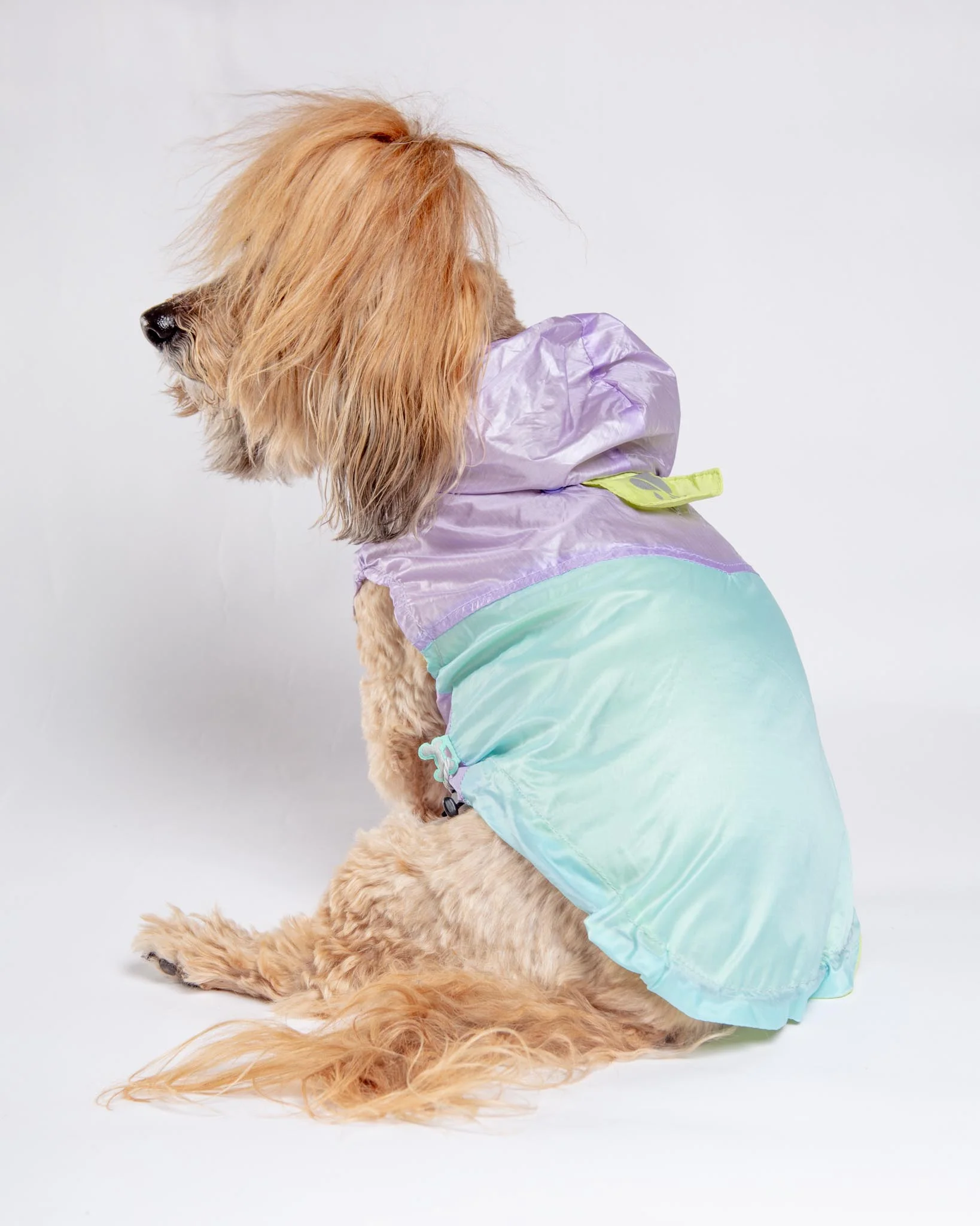 Ormond Raincoat in Olive + Pink or Purple + Mint (FINAL SALE) - Image 5