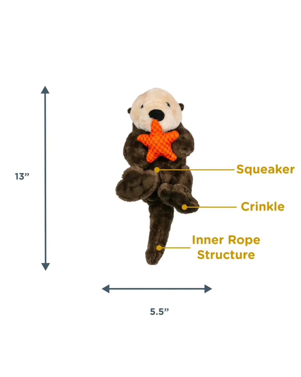Otter Rope Body Dog Toy - Image 5