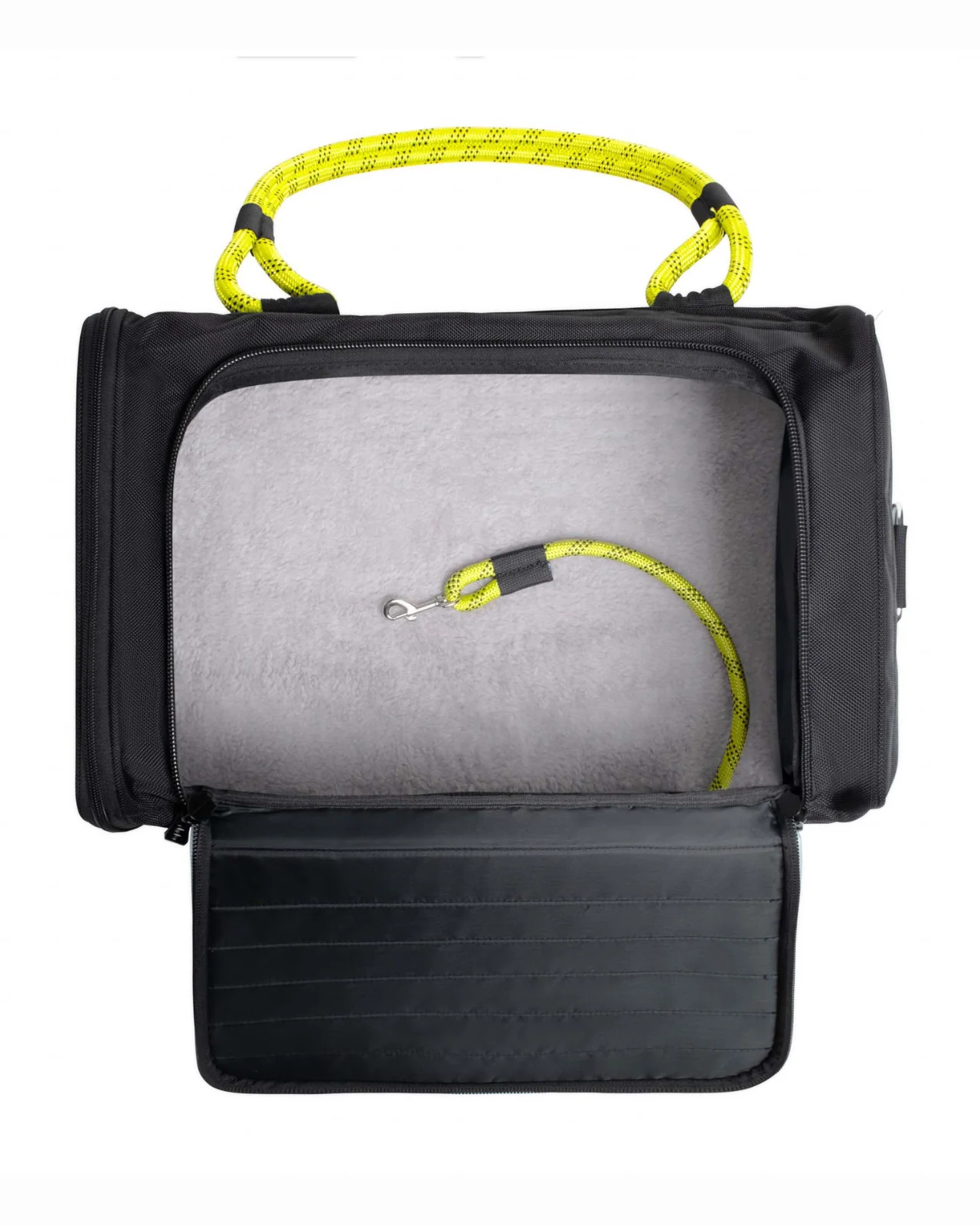 Out-Of-Office Airline Compliant Pet Carrier in Black w/ Neon Yellow (Pro Edition) - Image 4