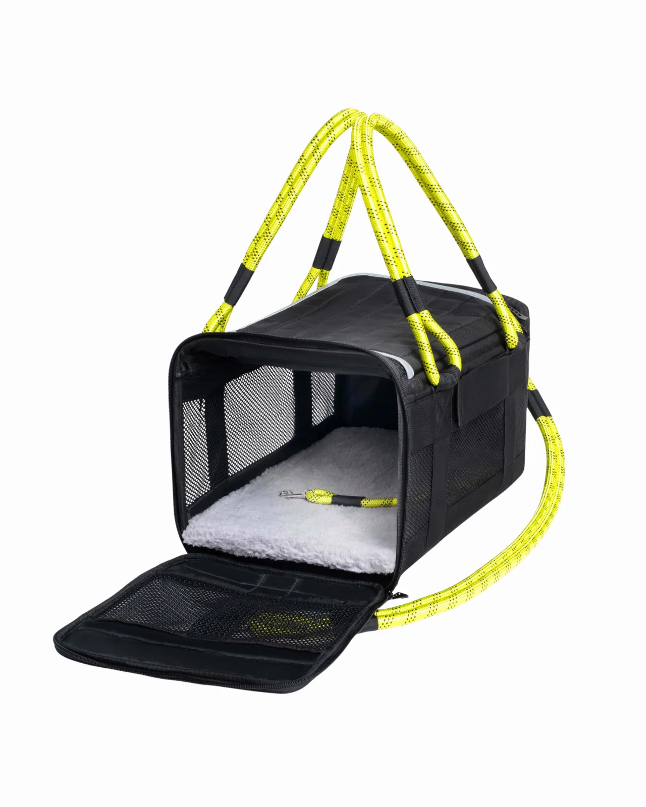 Out-Of-Office Airline Compliant Pet Carrier in Black w/ Neon Yellow (Pro Edition) - Image 6