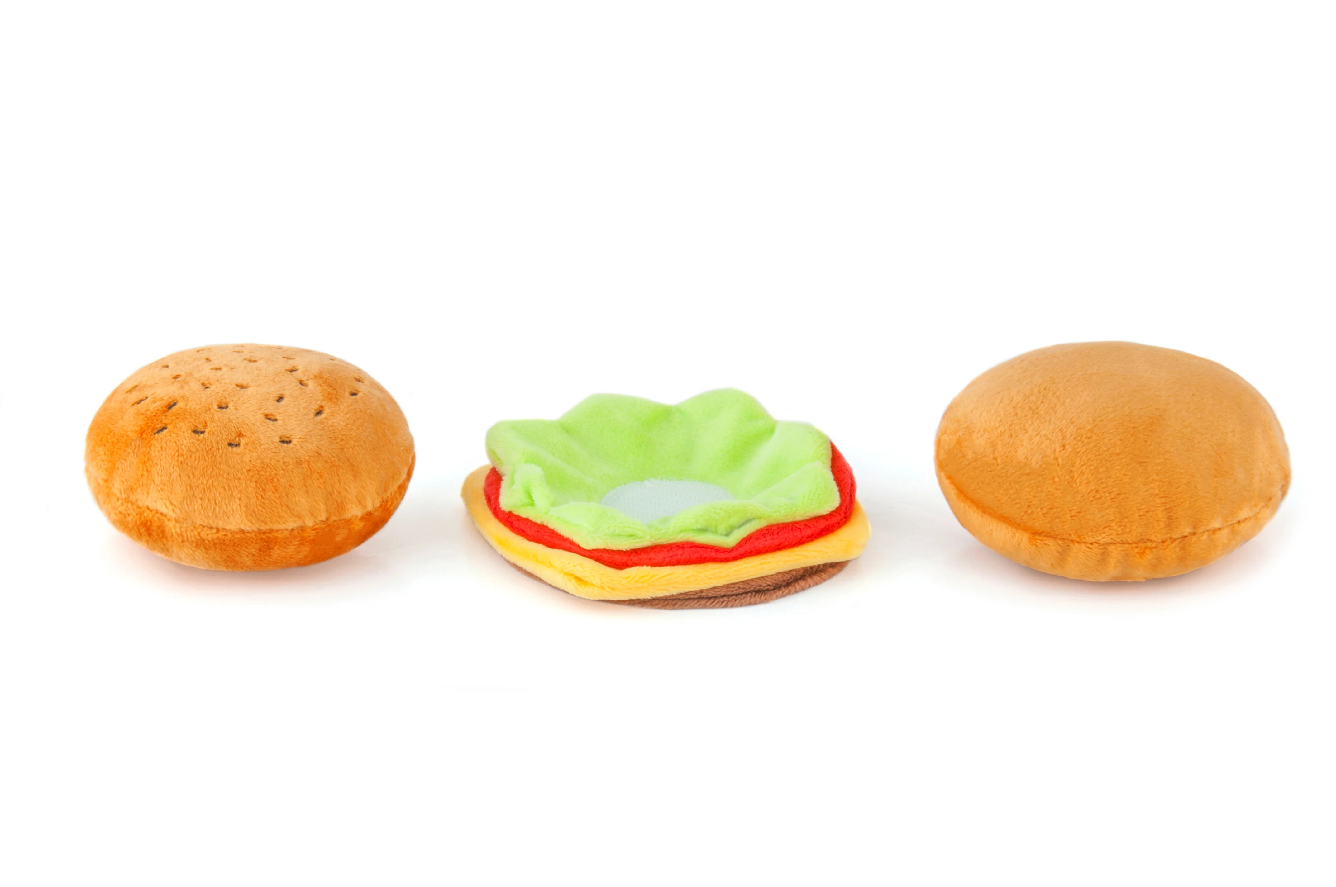 American Classic Hamburger Plush Dog Toy - Image 8