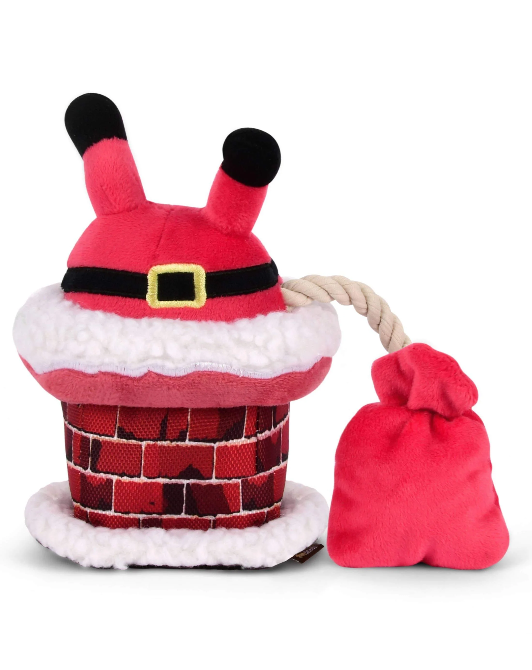 Clumsy Claus Holiday Squeak + Crinkle Dog Toy << FINAL SALE >> - Image 5
