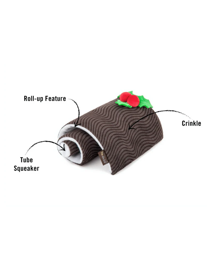 Yule Log Crinkle Dog Toy - Image 4
