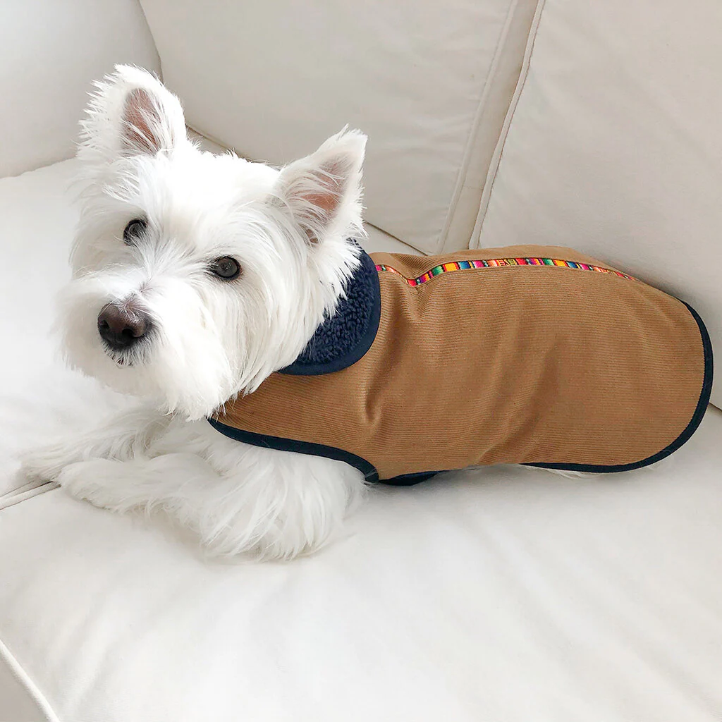 Inca Trail Corduroy + Fleece Cozy Dog Jacket (FINAL SALE) - Image 3