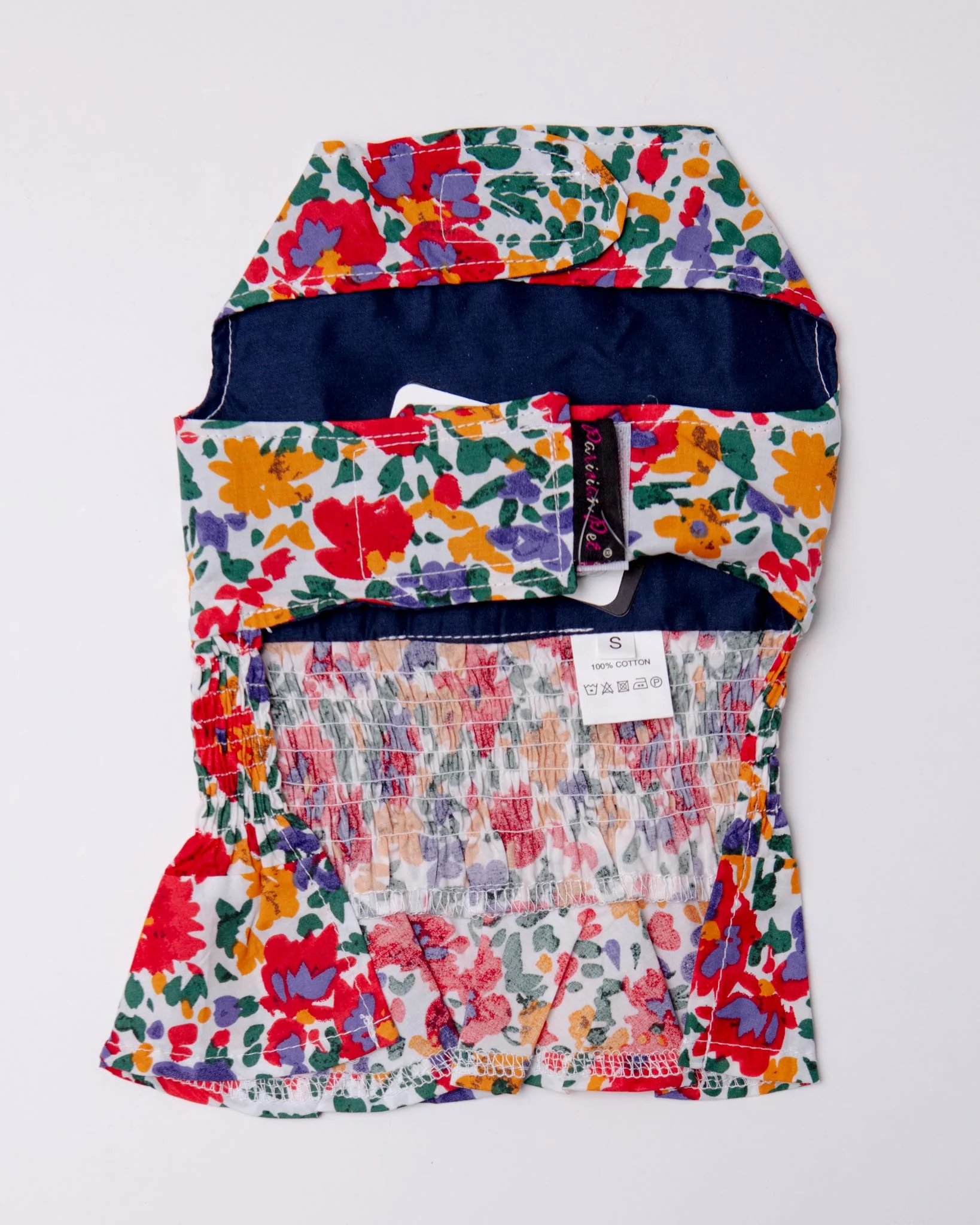 Ruched Floral Print Dog Dress (CLEARANCE) - Image 4