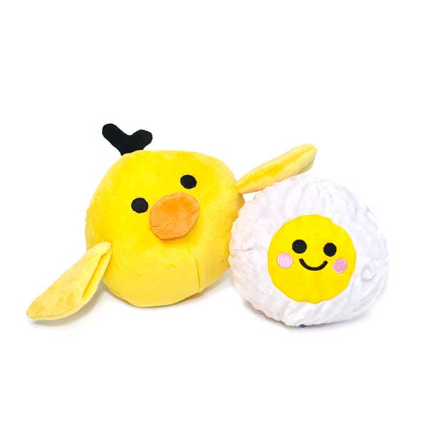 3-in-1 The Chicken + The Egg Squeaky Dog Toy - Image 4