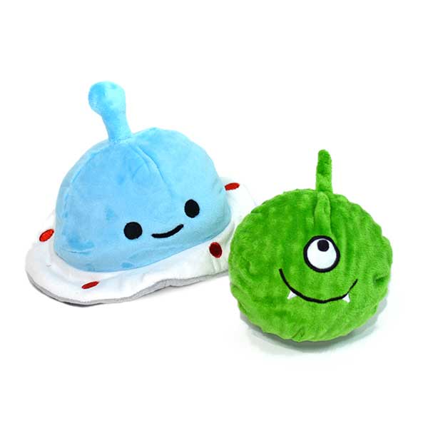3-In-1 Spaceship + Alien + Squeaky Ball Dog Toy - Image 4
