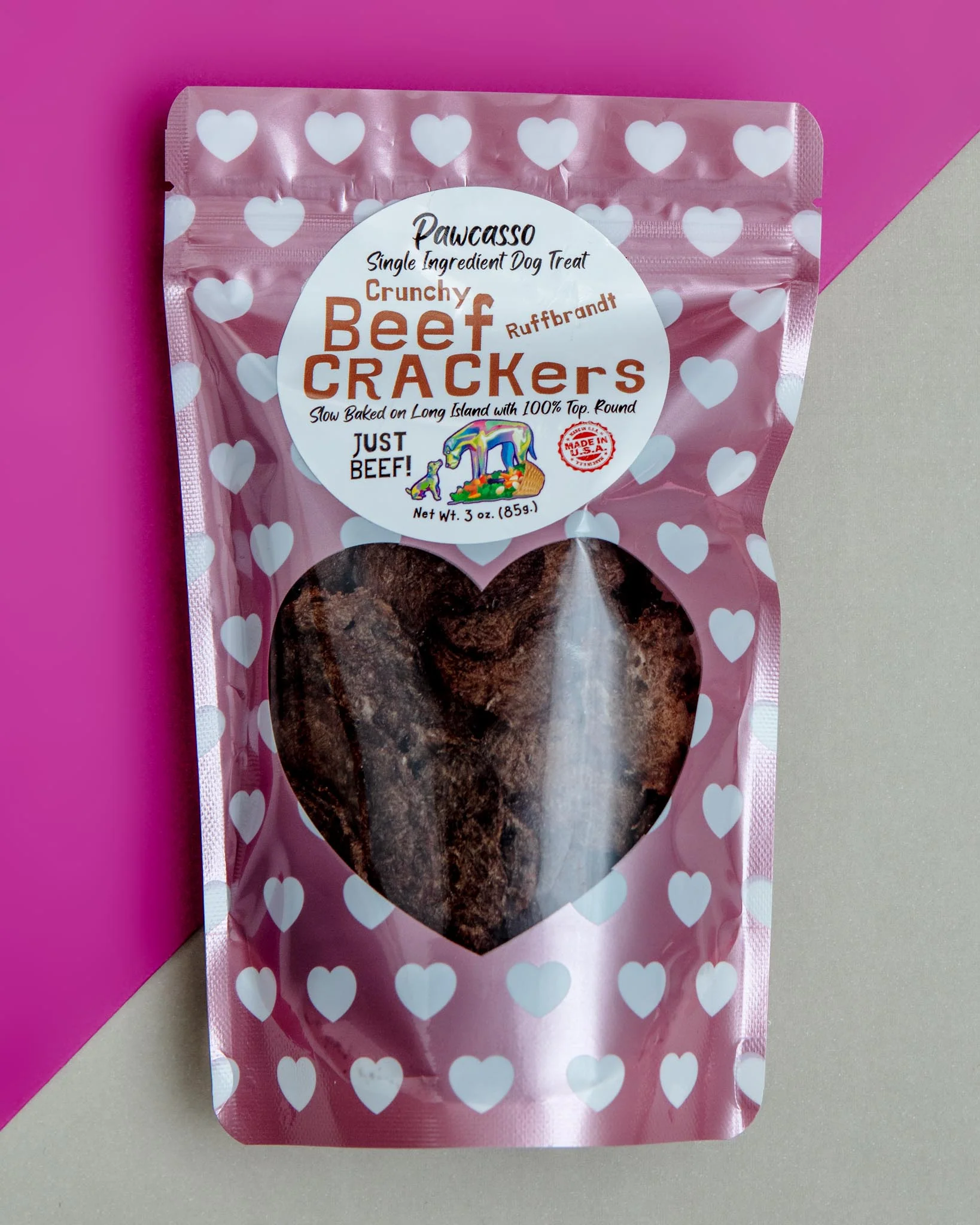 Crunchy Beef Crackers Dog Treats (Made in the USA) - Image 5