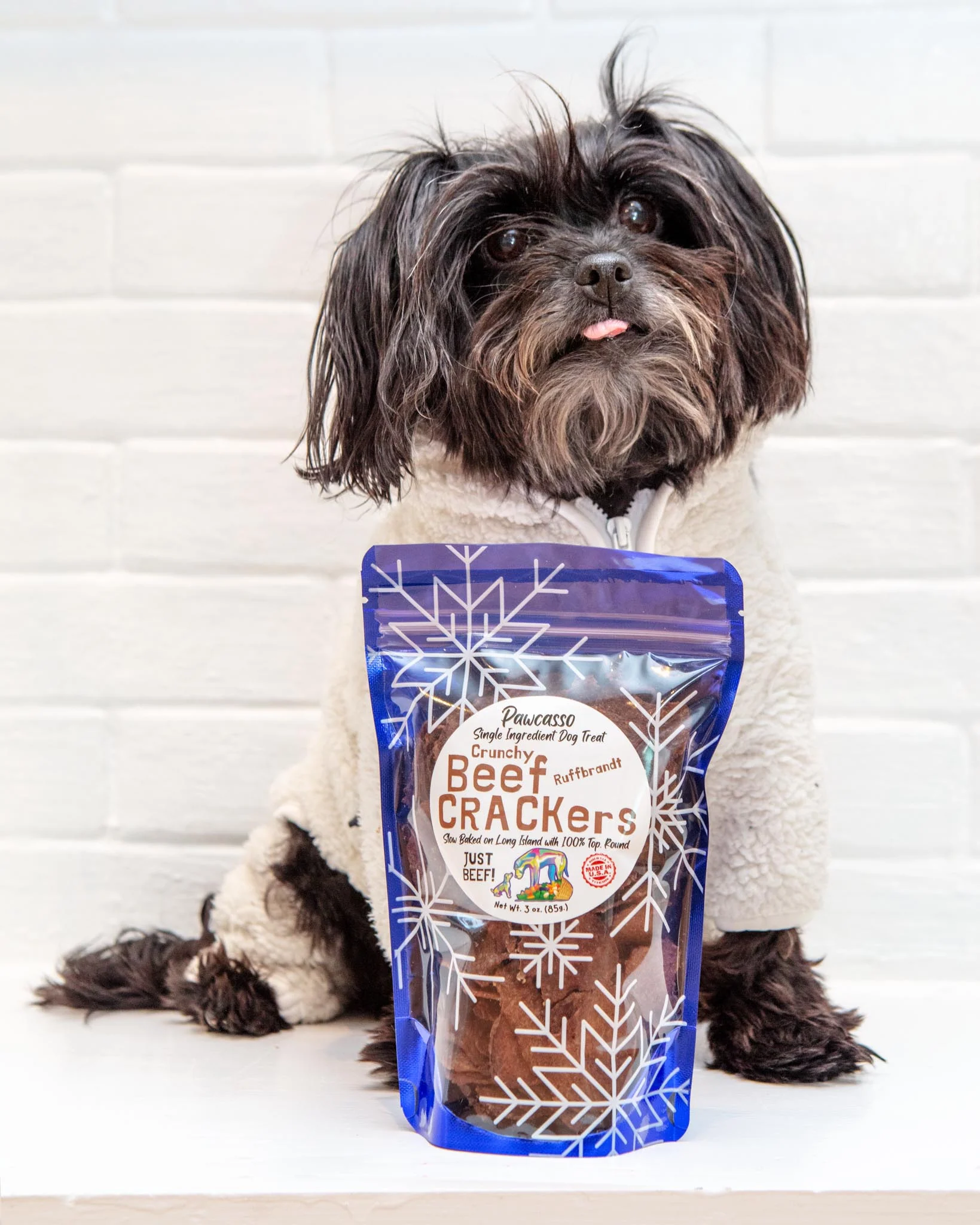Crunchy Beef Crackers Dog Treats (Made in the USA) - Image 6
