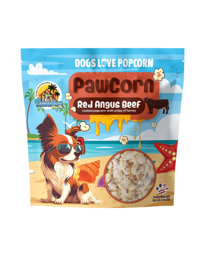 Pawcorn Dog Treats in Red Angus Beef Flavor (Made in the USA) - Image 2