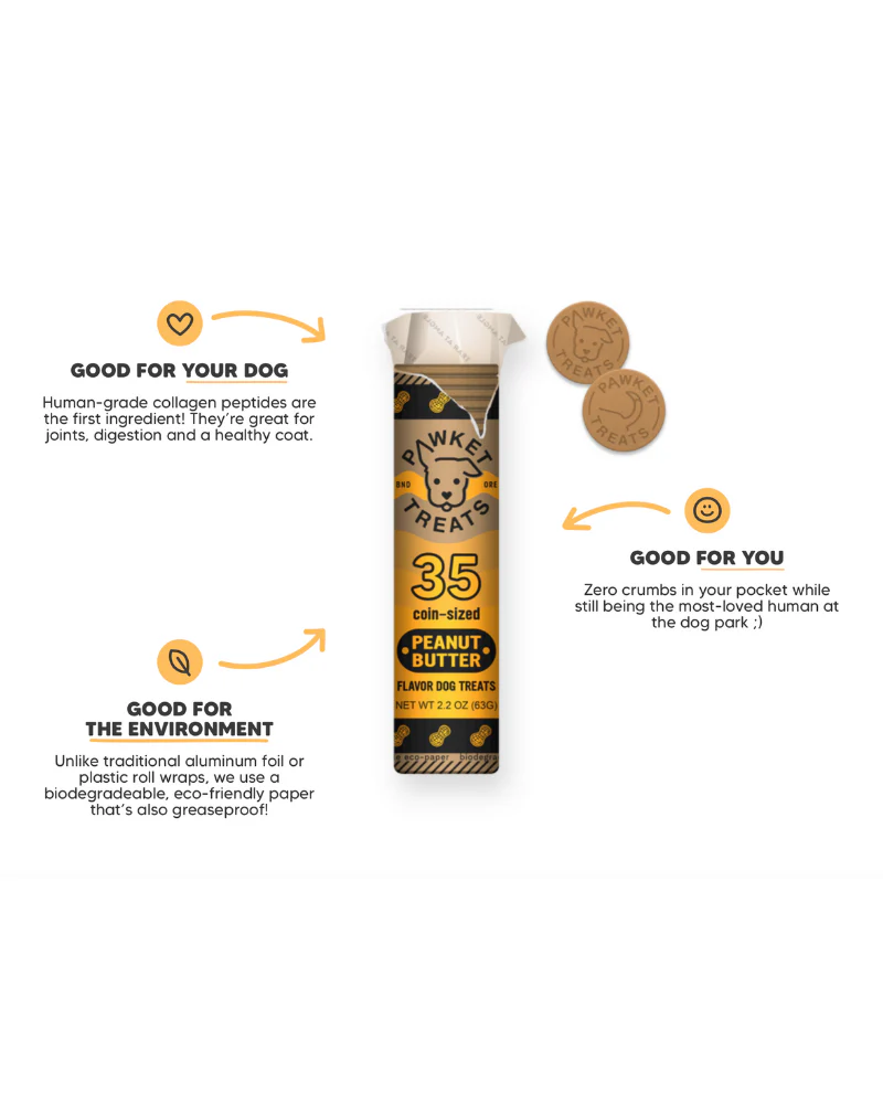 Roll of Peanut Butter Pawket Dog Treats << FINAL SALE >> - Image 3