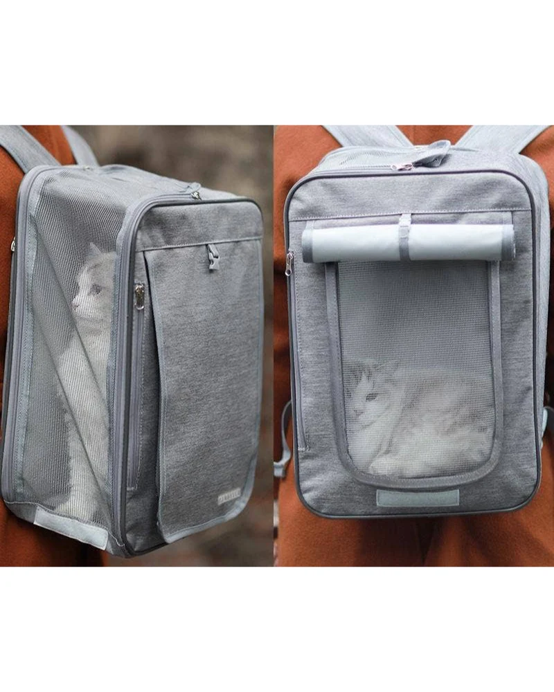 Multi-Functional Pet Backpack & Tote in Grey - Image 2