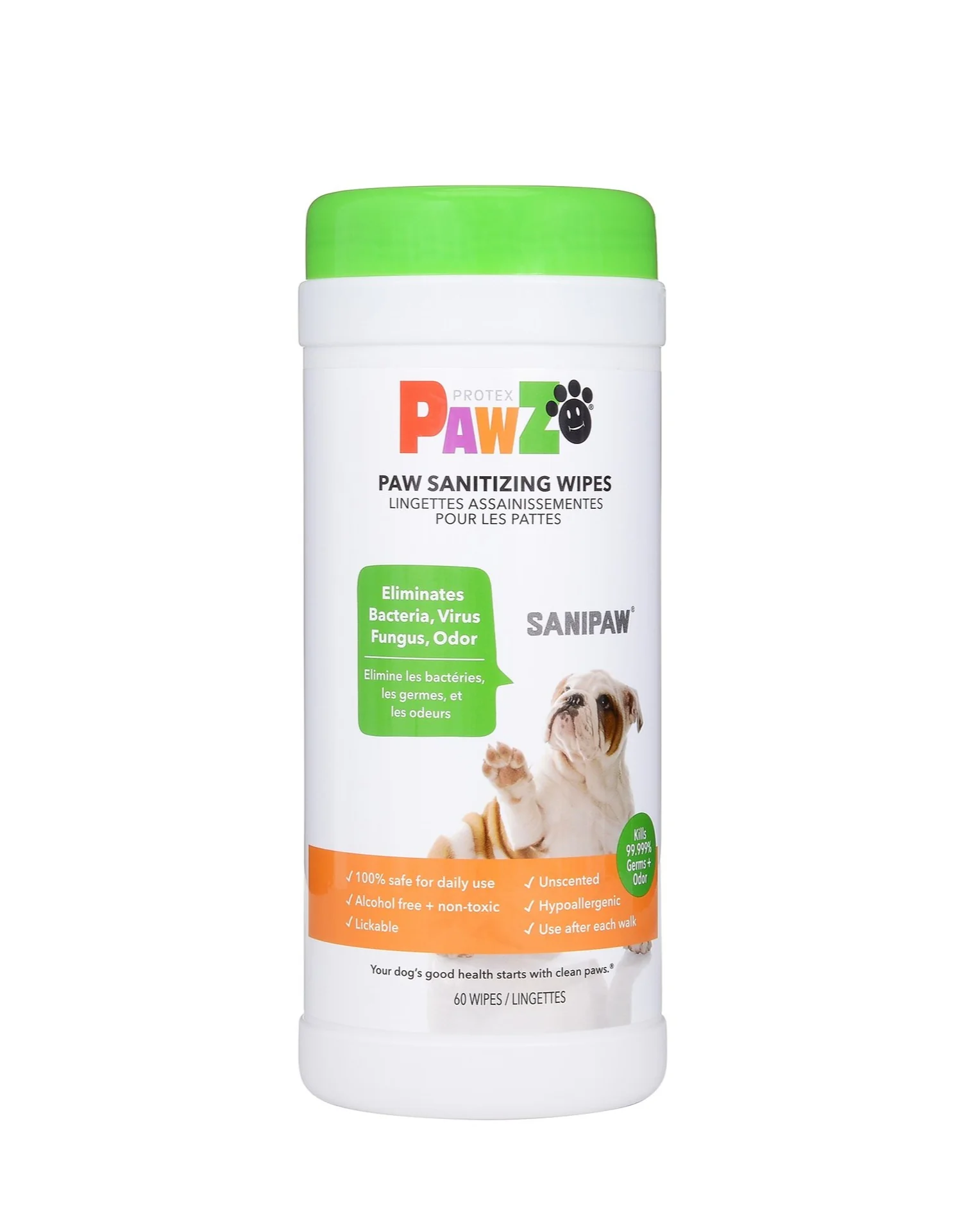 Sanipaw Daily Dog Paw Wipes - Image 3
