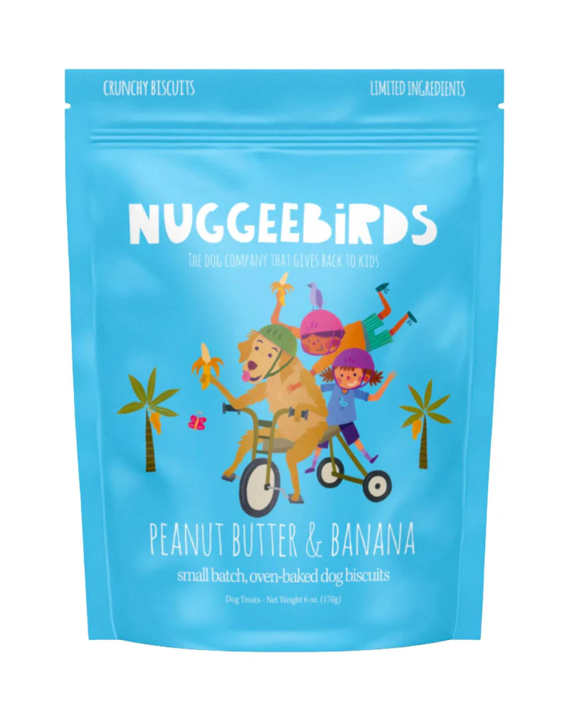 Peanut Butter & Banana Crunchy Dog Biscuits (Made in the USA) - Image 2